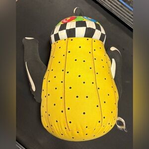 Mary Engelbreit Teapot Weighted Doorstop Vintage